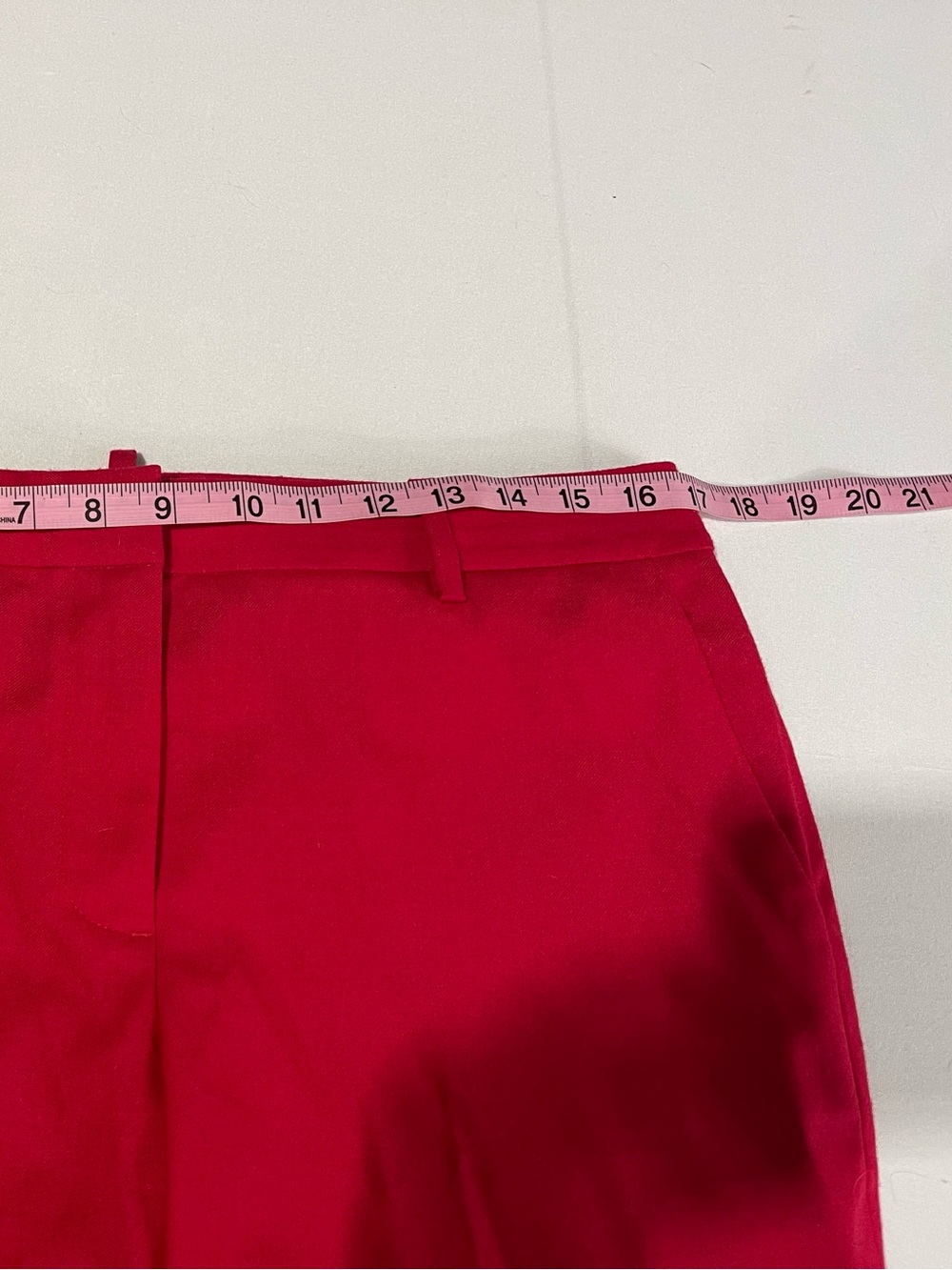 J. Crew 100% Wool Red Cafe Trouser Workwear Pants Size 8 - Picture 5 of 9
